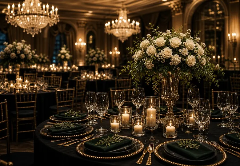 An elegant event venue ready for guests